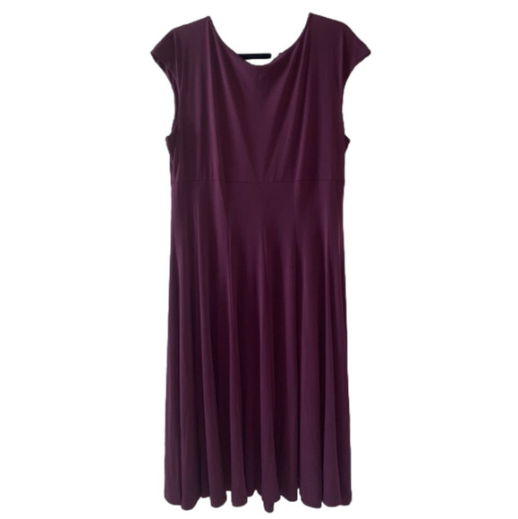 Forever V-Neck Drape Sleeveless Midi Dress - Picture 3 of 6